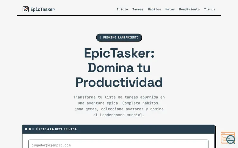 Screenshot of EpicTasker