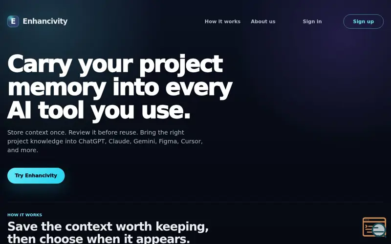 Screenshot of Enhancivity