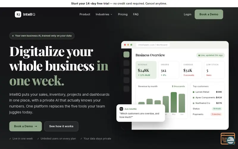 Screenshot of IntellIQ