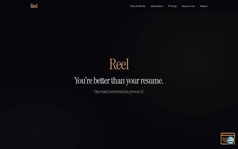 Screenshot of Reel