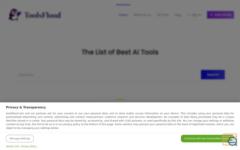 Screenshot of ToolsFlood
