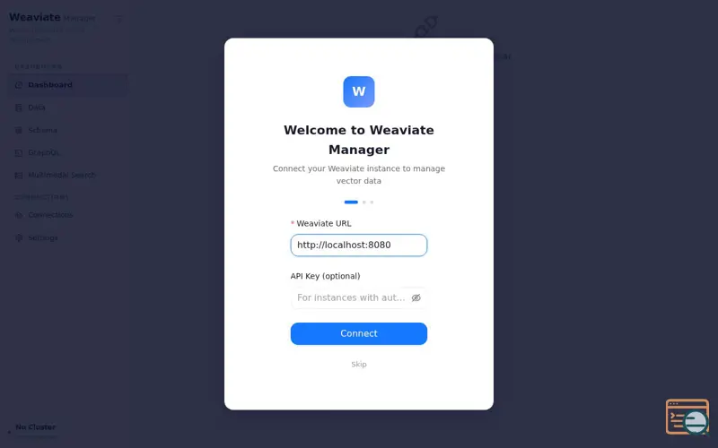 Screenshot of Weaviate Manager