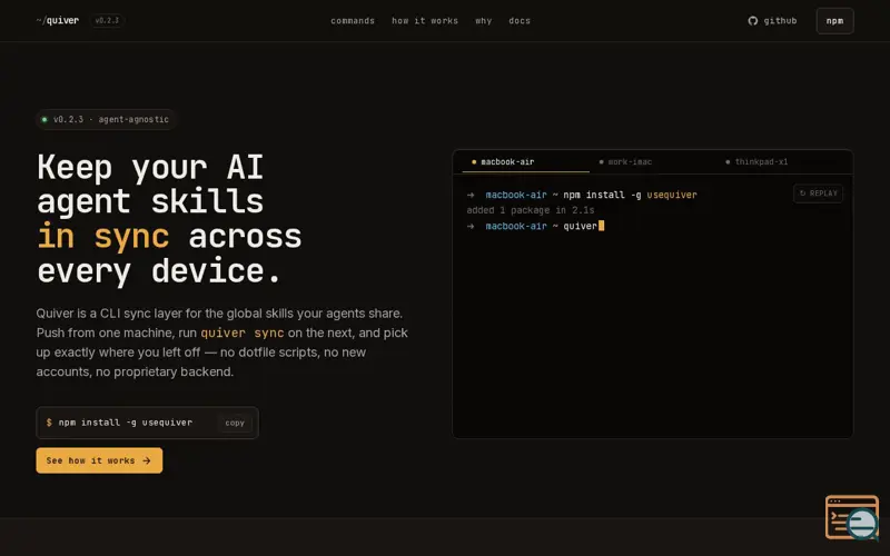 Screenshot of Quiver