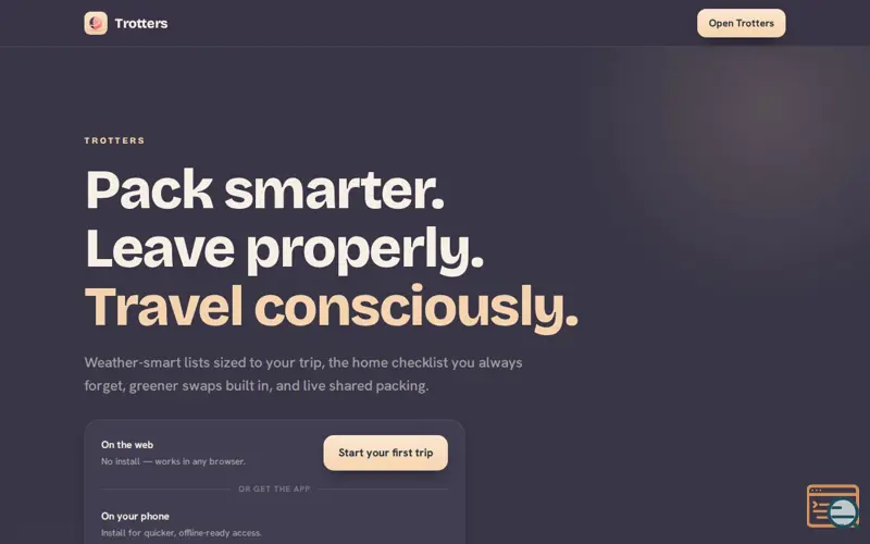 Screenshot of Trotters