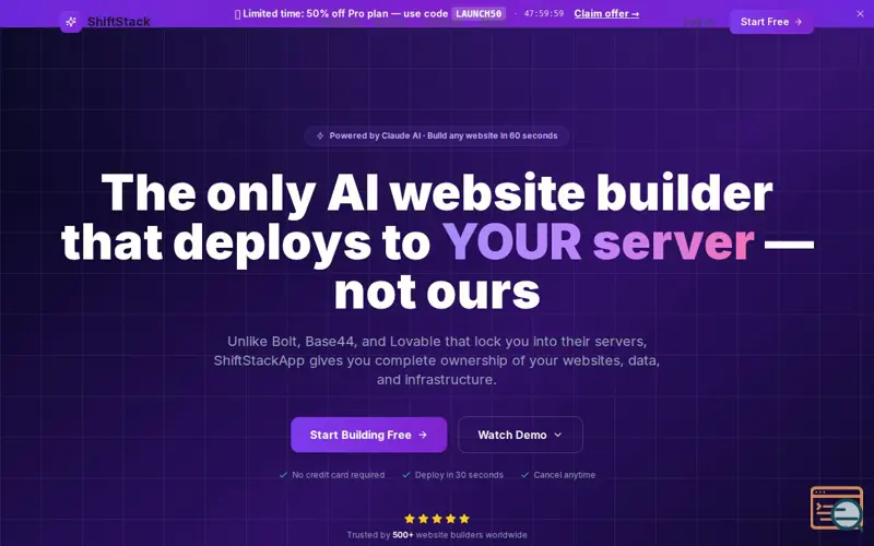 Screenshot of ShiftStackApp