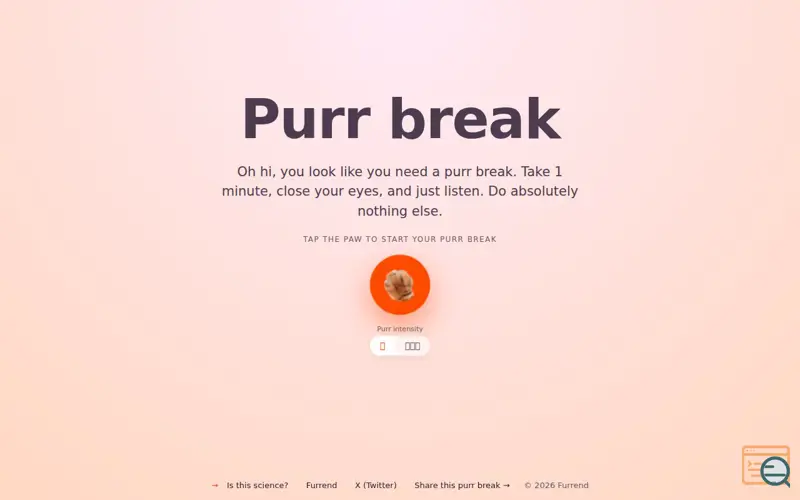 Screenshot of Purr Break
