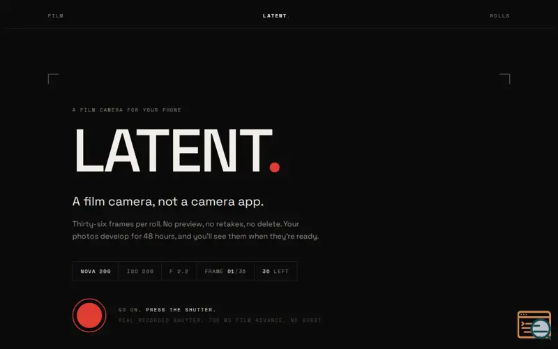 Screenshot of Latent