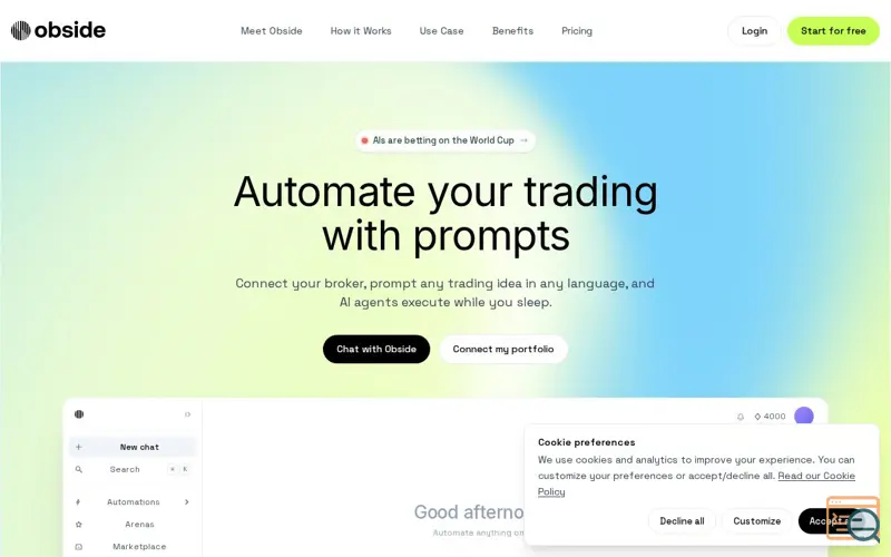 Screenshot of Obside