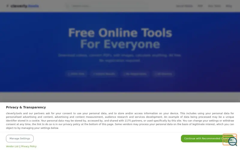 Screenshot of cleverly.tools