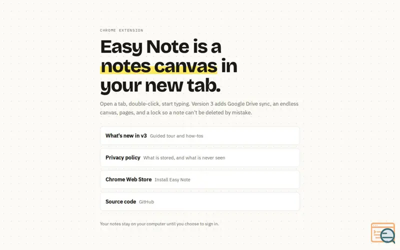 Screenshot of Easy Note