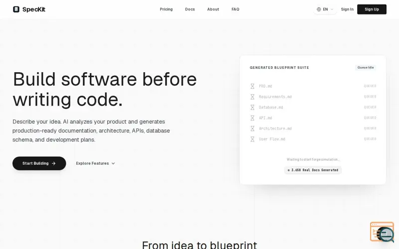 Screenshot of SpecKit, a launch using Midtrans