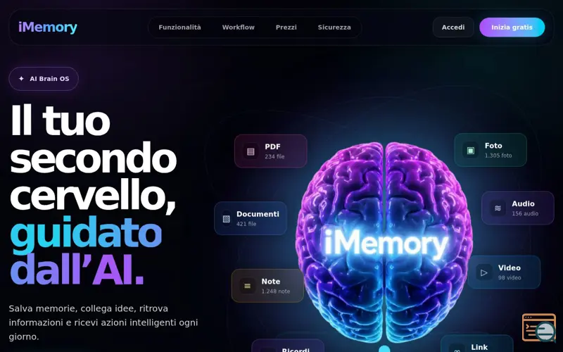 Screenshot of iMemory