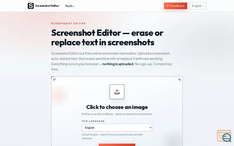 Screenshot of Screenshot Editor