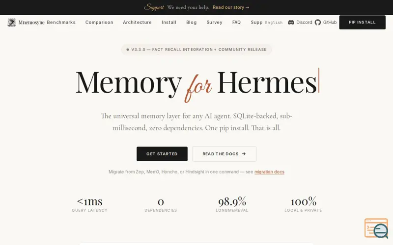 Screenshot of Mnemosyne