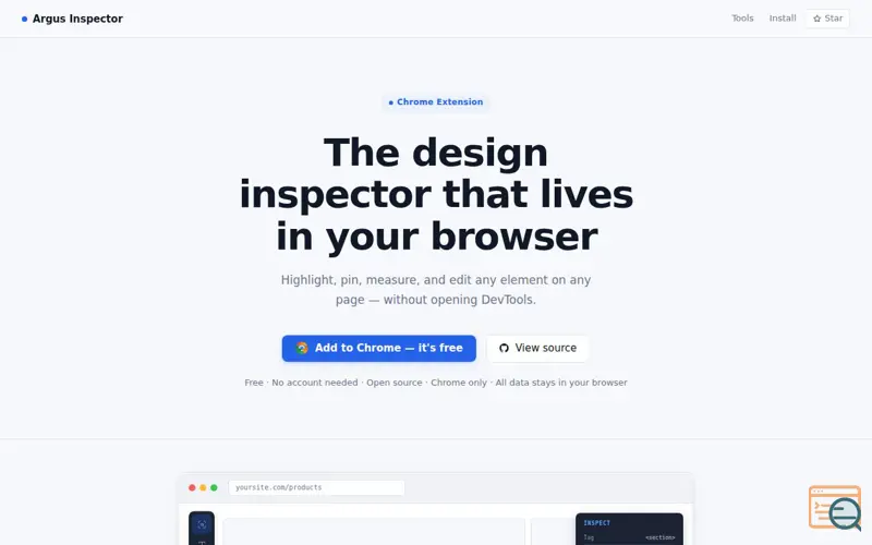Screenshot of Argus Inspector