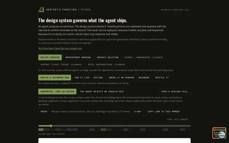 Screenshot of Dspack Studio