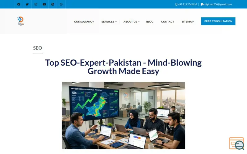 Screenshot of SEO Service 