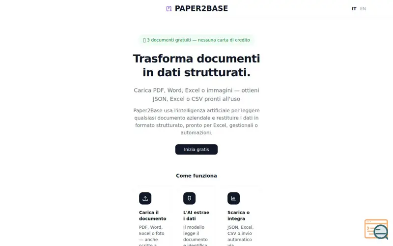 Screenshot of Paper2Base