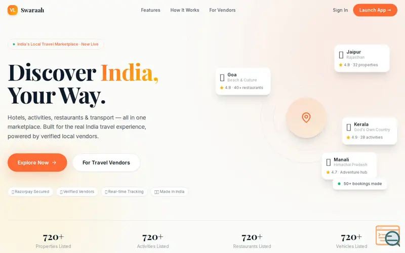 Screenshot of Swaraah