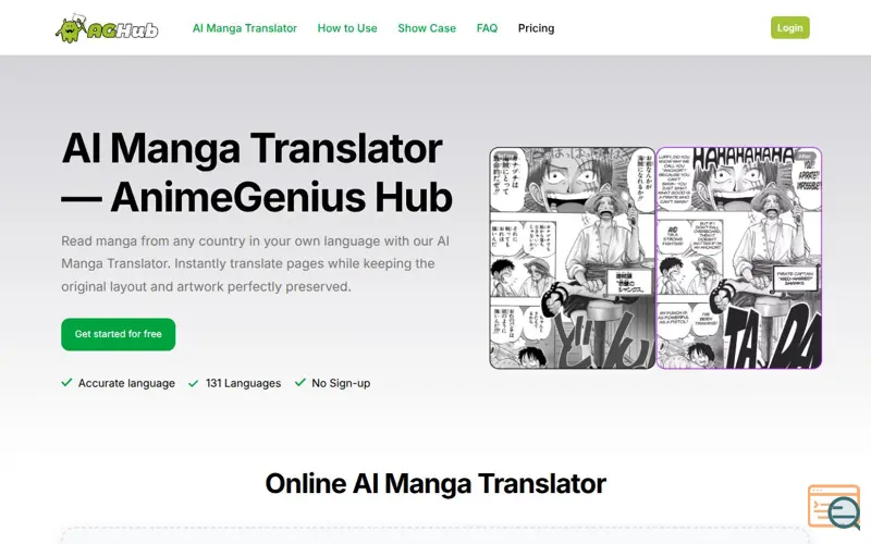 Screenshot of Animegenius Hub