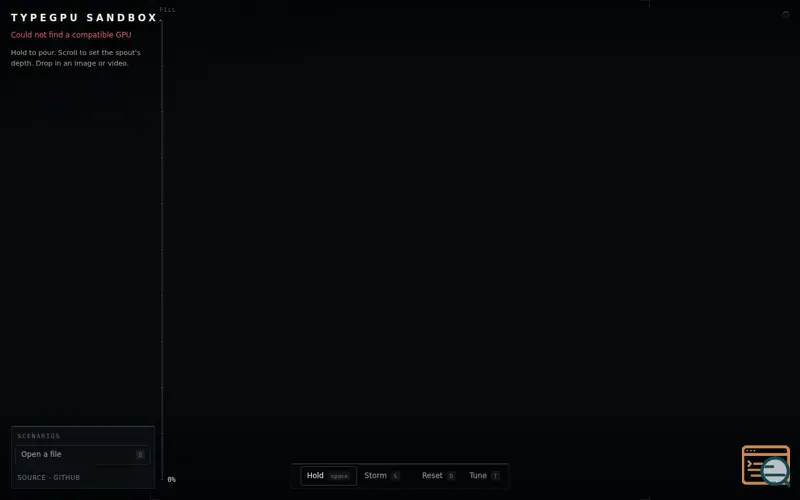 Screenshot of Typegpu-sandbox