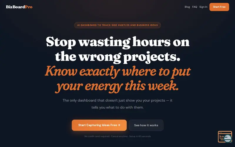 Screenshot of Bizboard Pro