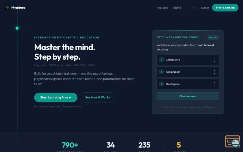 Screenshot of Myndura