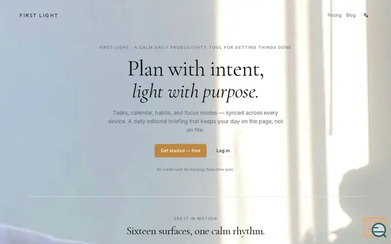 Screenshot of First Light