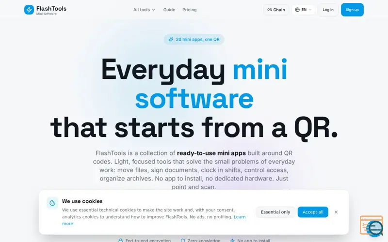 Screenshot of FlashTools