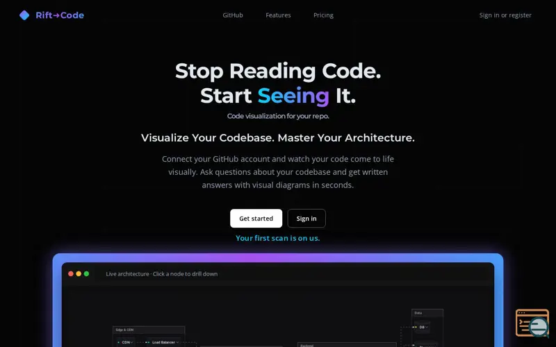 Screenshot of Rift-Code