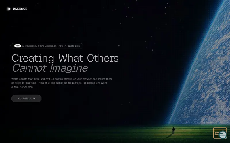 Screenshot of Dimension