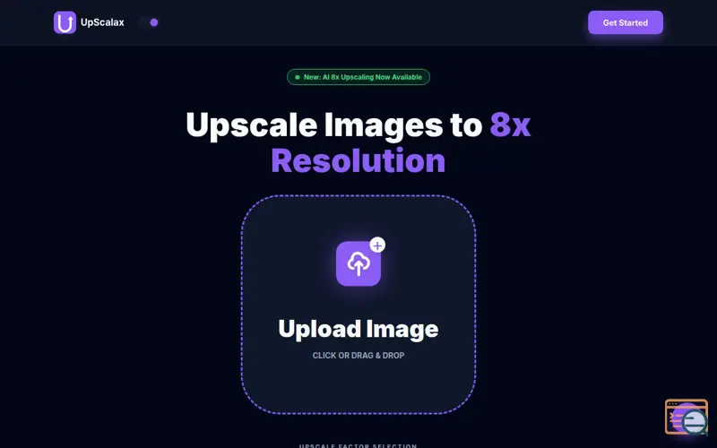 Screenshot of UpScalax