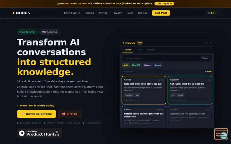 Screenshot of NODUS