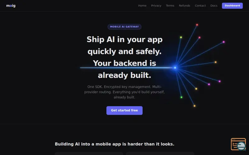 Screenshot of MAIG — Mobile AI Gateway