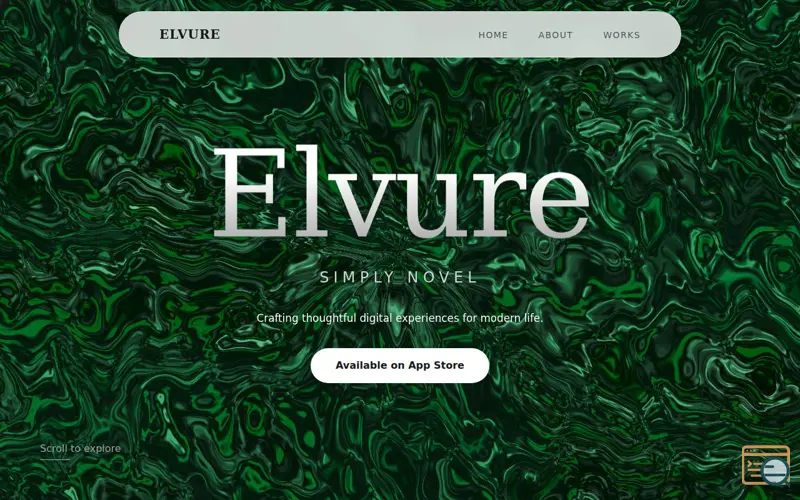 Screenshot of Elvure — Simply Novel