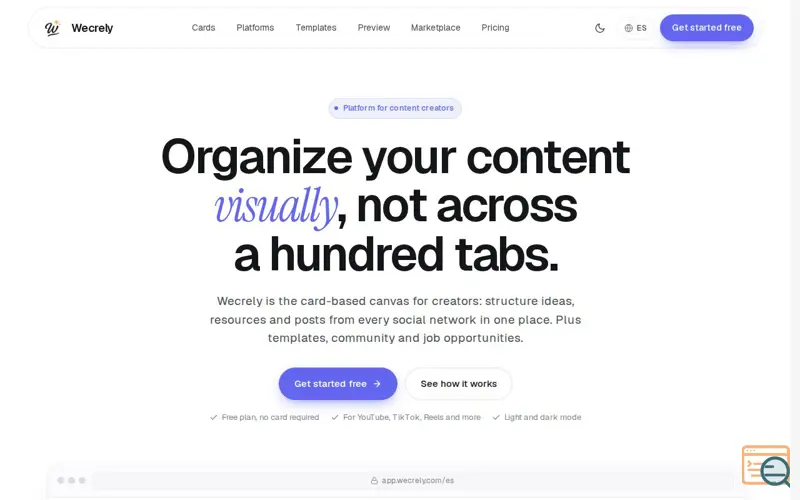 Screenshot of Wecrely.com