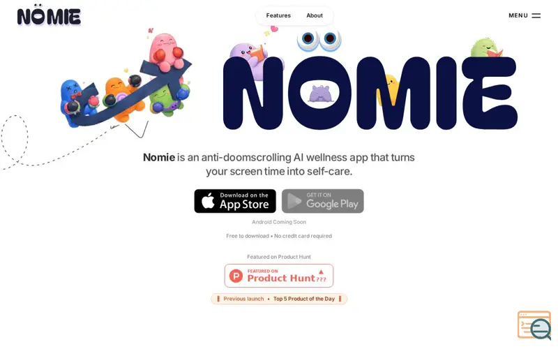 Screenshot of Nomie v2