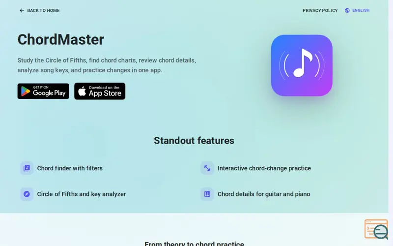Screenshot of ChordMaster