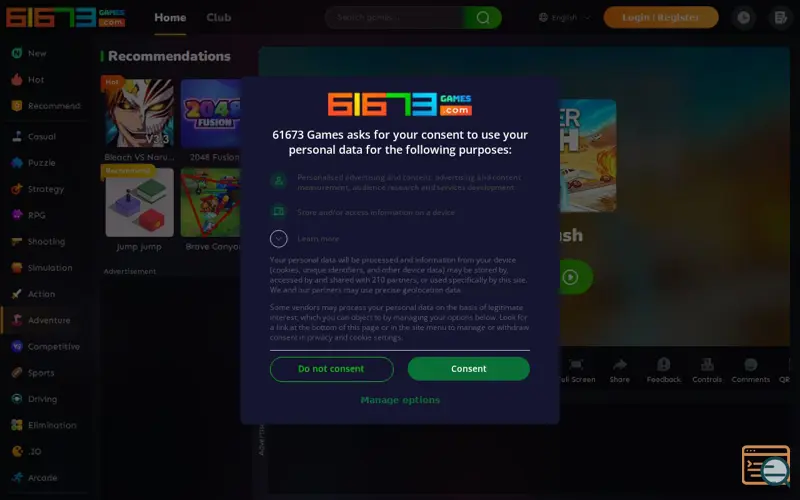 Screenshot of Cluster Rush