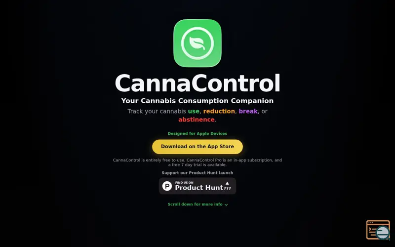 Screenshot of CannaControl 