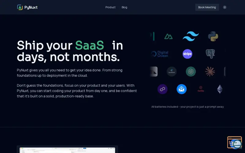 Screenshot of PyNuxt