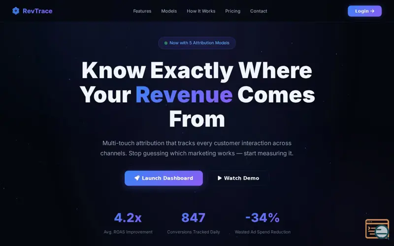 Screenshot of RevTrace — Track Your Revenue