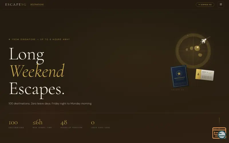 Screenshot of EscapeSG