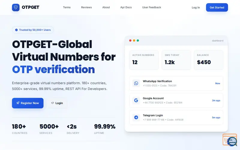 Screenshot of OtpGet
