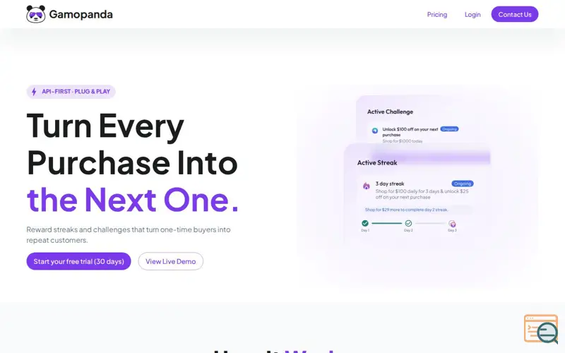 Screenshot of Gamopanda