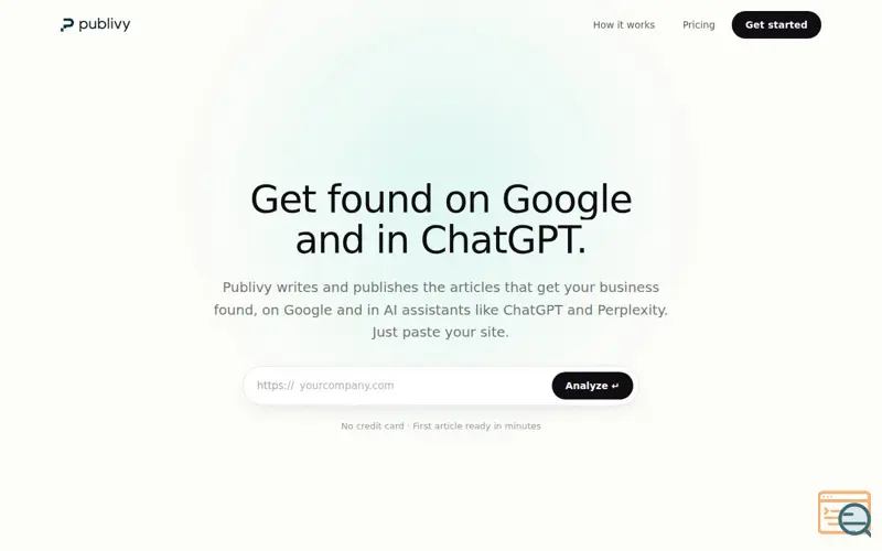 Screenshot of Publivy