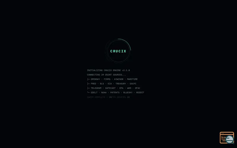 Screenshot of Crucix