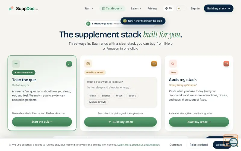 Screenshot of suppdoc.io