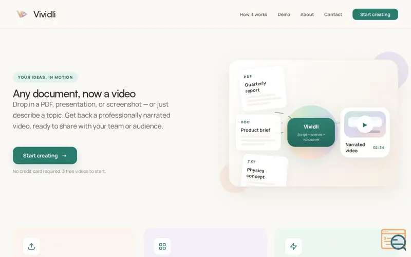 Screenshot of Vividli
