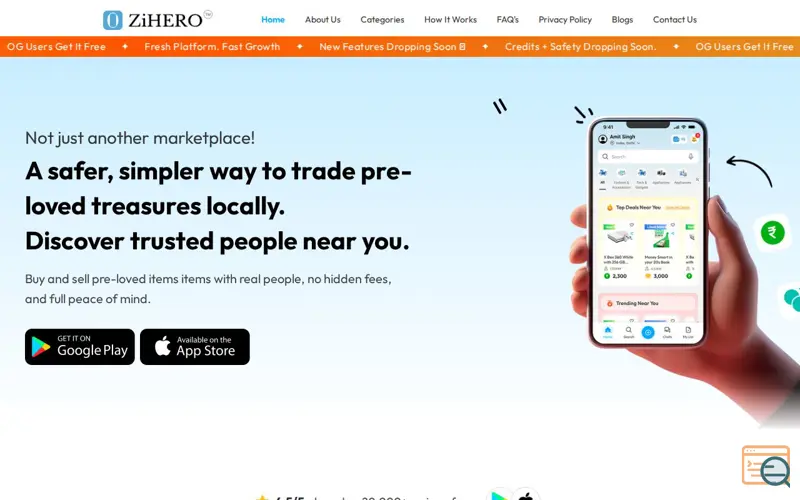 Screenshot of ZiHERO